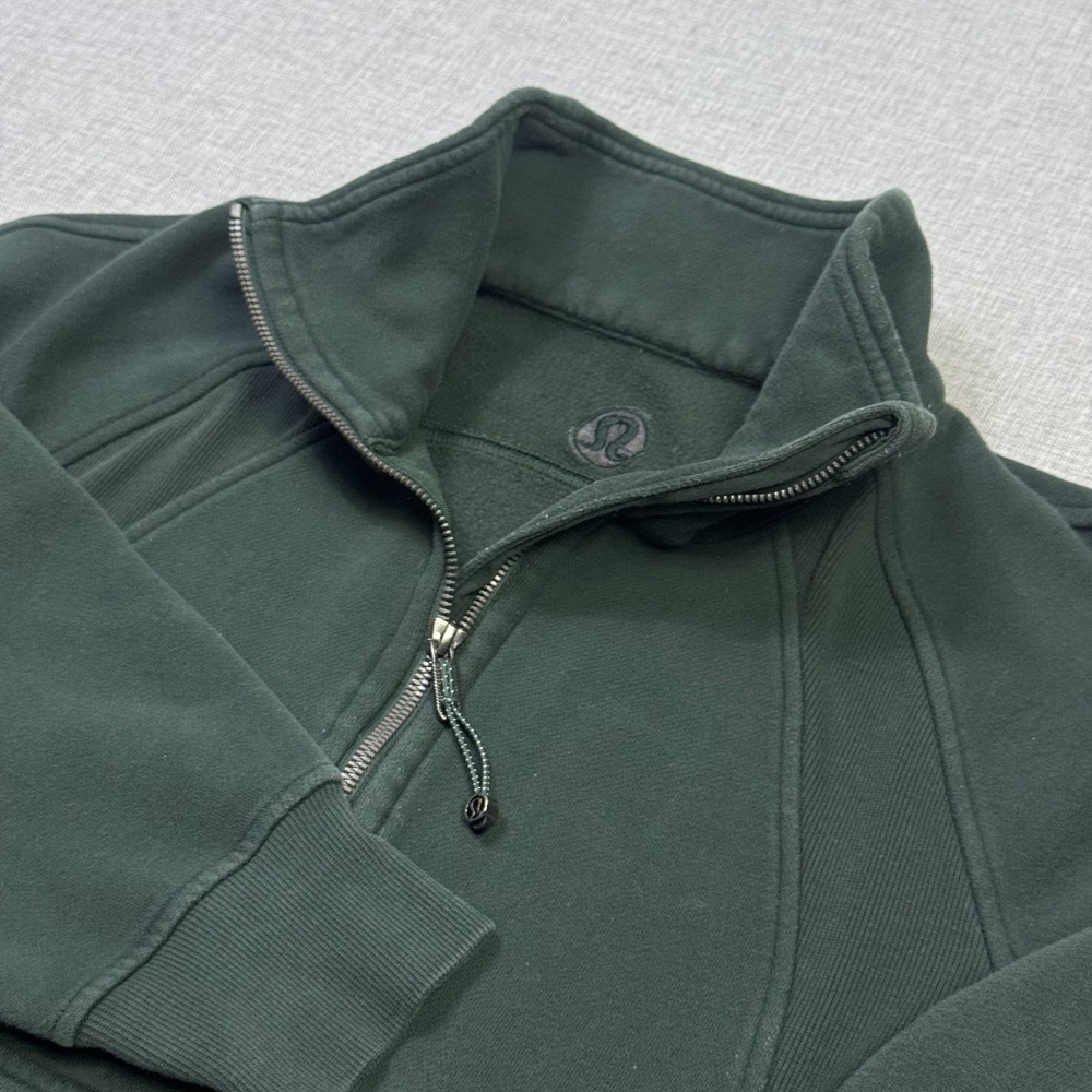 Lululemon Scuba Oversized Funnel Neck Half Zip Sweatshirt Womens XS/S Green